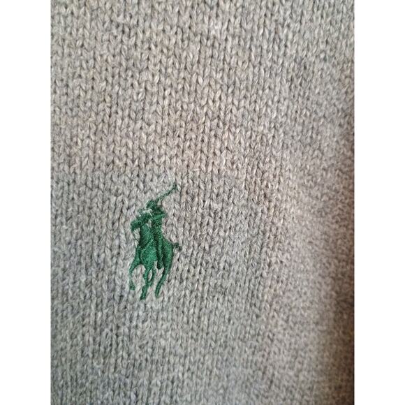 Polo Ralph Lauren Sweater Men 4XB Gray Zip Classic Minimalist Mock Neck Pullover - Picture 8 of 10